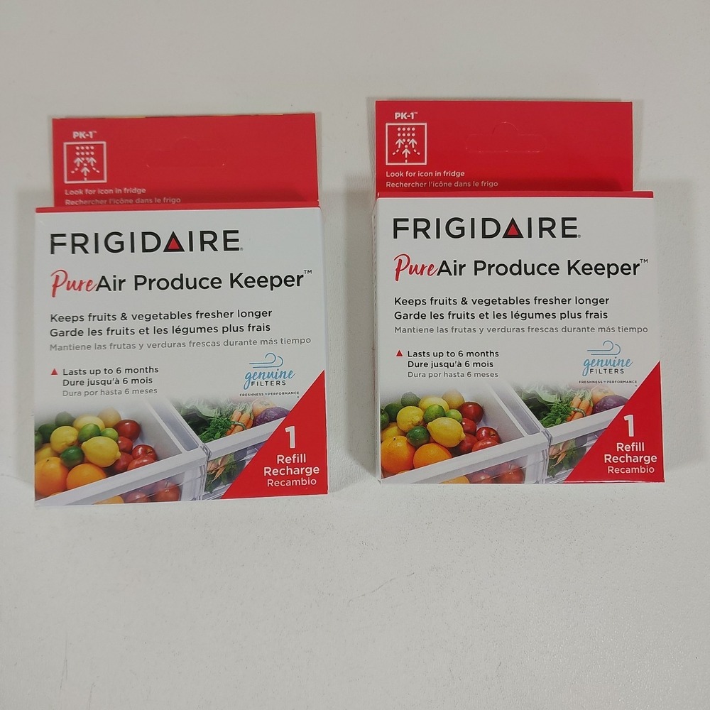 Lot Of 2 Frigidaire PureAir Produce Keeper Refill (1-Pack)‎ PK-1